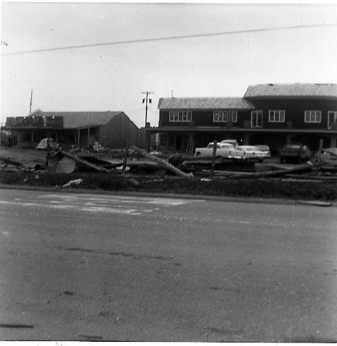 Tornado damage on Main Street - May 6, 1965
