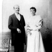 James F. and Nettie (Bennett) Harrison' wedding portrait - circa unknown