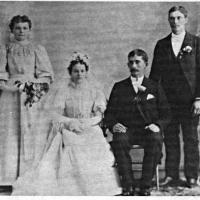 Lambert and Anna (Driessen) Weller's wedding - 1897