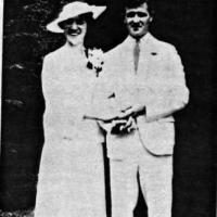 Jerome M. and Cris (Eich) Weller's wedding portrait - 1936