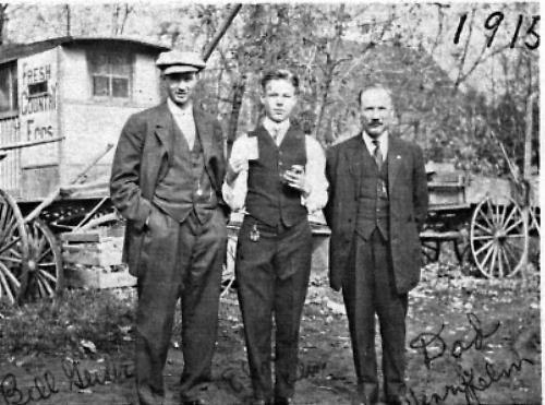 Bill Geiser, Elmer Kelm and Henry Kelm - 1915