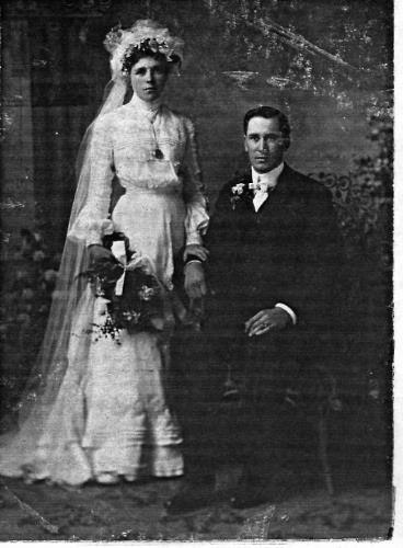 Jack & Sadie (        )Geiser's wedding portrait - circa unknown