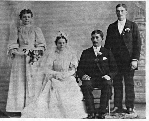Lambert and Anna (Driessen) Weller's wedding - 1897
