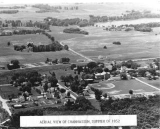 Aerial view of Chanhassen in 1952