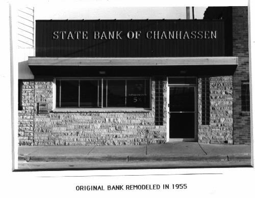 Original Chanhassen Bank remodeled in 1955