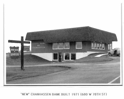 Chanhassen Bank new building 1971 - Main Street