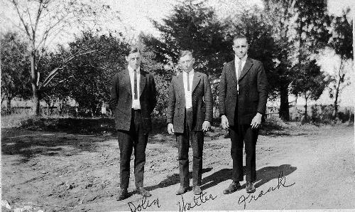 John, Walter and Frank Brose - circa 1927