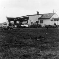 Tornado damage at Jerry's Mileage Station - May 6, 1965