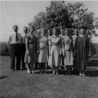 William Frank Kerber family on Julianne's graduation day - August 28, 1948
