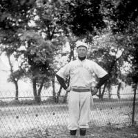 Emil Pauly wearing Glenn Lake baseball uniform - 1914