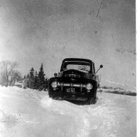 Blizzard of 1951 - Ruben Bongard's new Ford pick-up