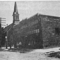 Pauly building across from St. Hubert's Church on main street - 1966