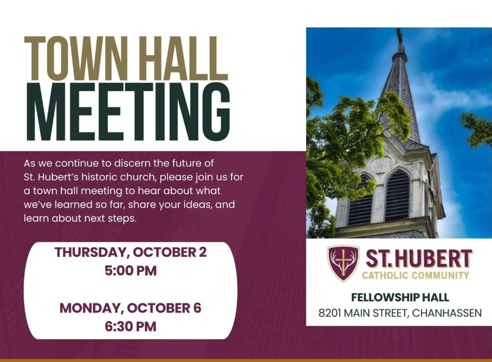 St. Hubert's to host townhall meetings